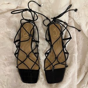Sam Edelman Daffy block heel sandal with wraparound straps